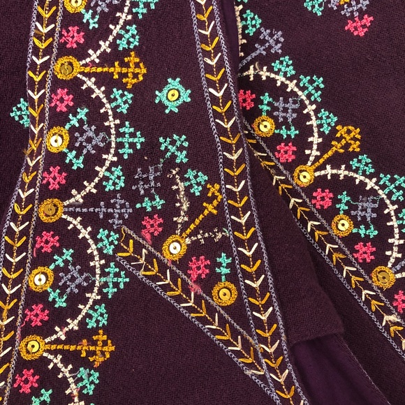 Free People Never Been Embroidered Mini Dress - Picture 3 of 5